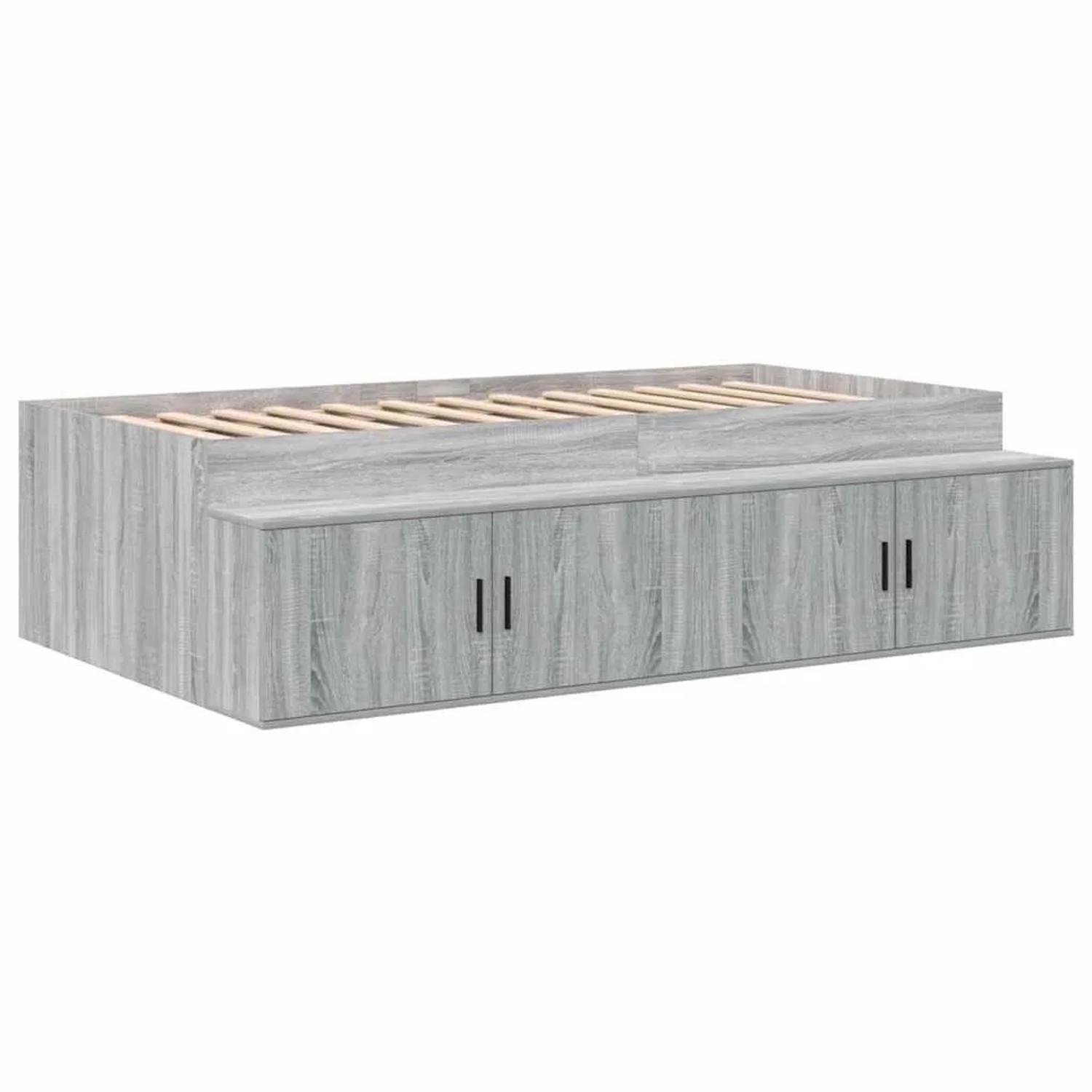 vidaXL Bettrahmen mit Stauraum Grau Sonoma 80 x 200 cm Holzwerkstoff 333520 günstig online kaufen