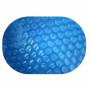 Hellblaue Solarplane Oval 570x300cm, 300µm, zur Pool Erwärmung.
