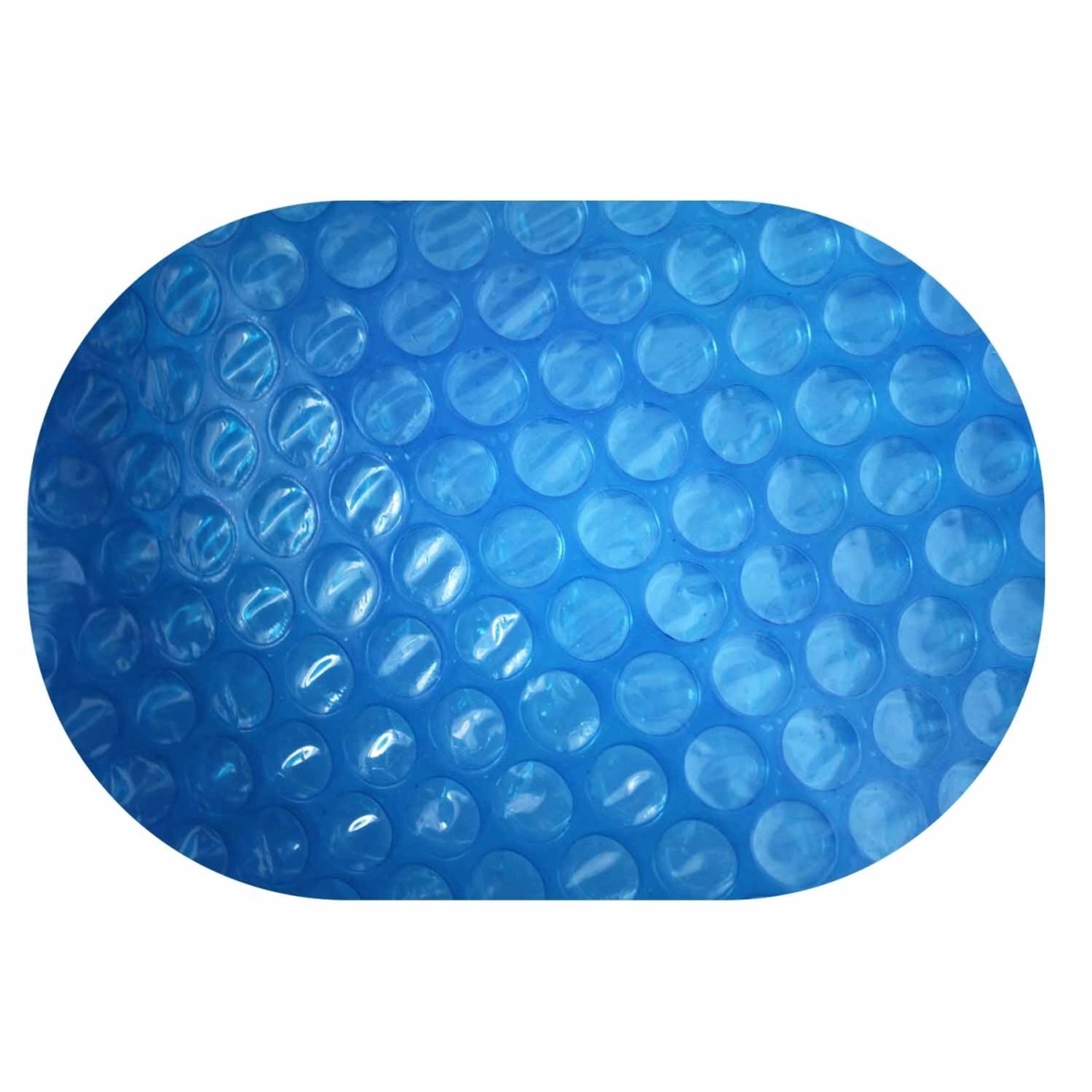 Hellblaue Solarplane Oval 570x300cm, 300µm, zur Pool Erwärmung.