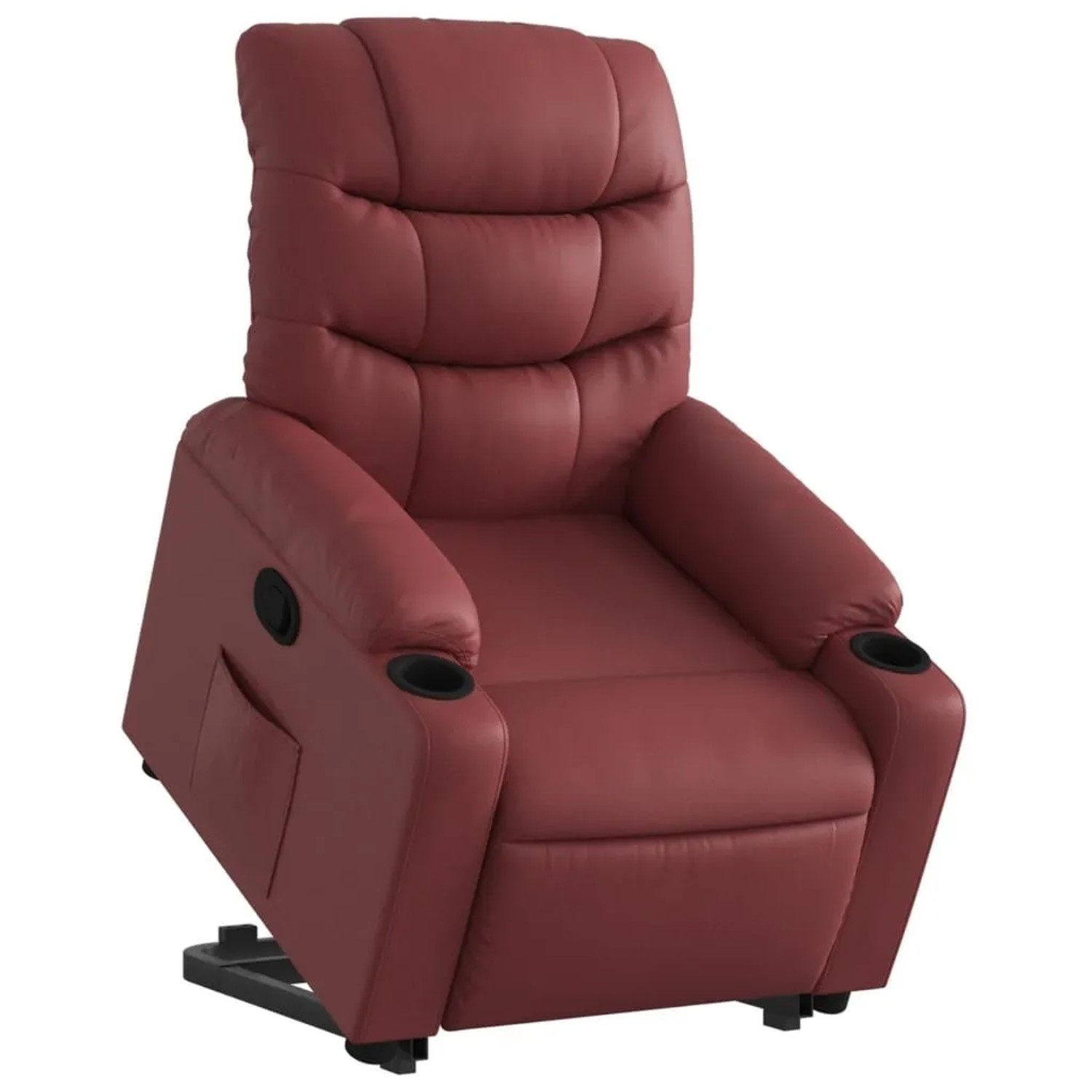 vidaXL Relaxsessel mit Aufstehhilfe Weinrot Kunstleder 3206603