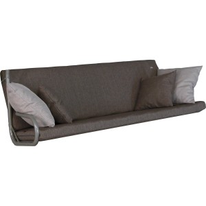 Angerer Hollywoodschaukel Auflage Smart Olive mit Kissen für 3-Sitzer Schaukeln.