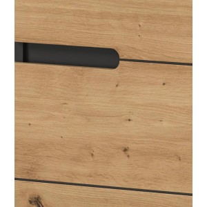 Inn.Furn Badmöbel Set in Eiche und Grau 2-teilig 63 cm Cooper