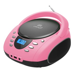 Cyberlux CL-720 CD-Player Tragbar CD/MP3/USB Radio Pink