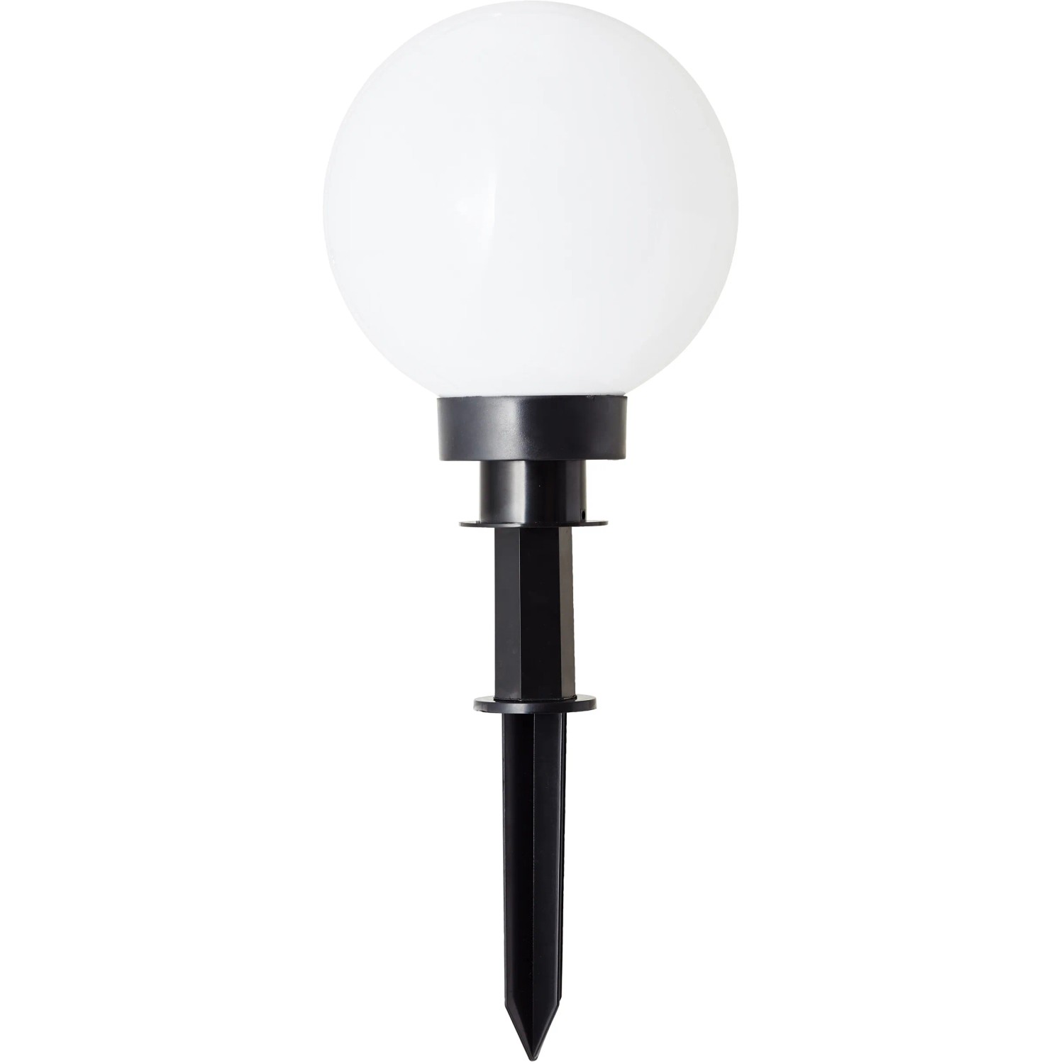 Weiße LED-Gartenleuchte Thore mit Erdspieß, 8W, für stimmungsvolle Außenbeleuchtung.