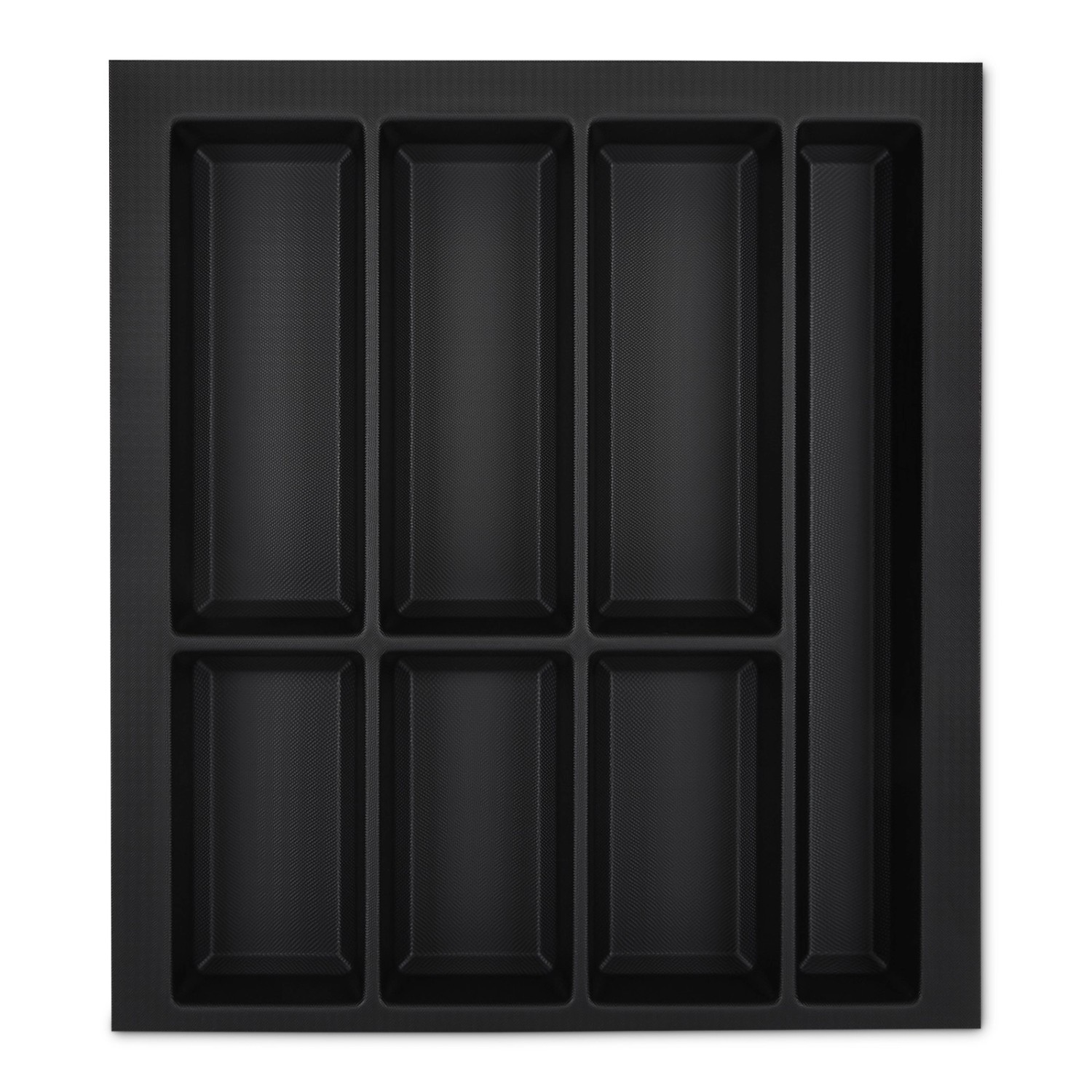 SOTECH Orga-Box VII Besteckeinsatz Schwarz 500 mm Höhe 50,5 mm mit Softtouc günstig online kaufen