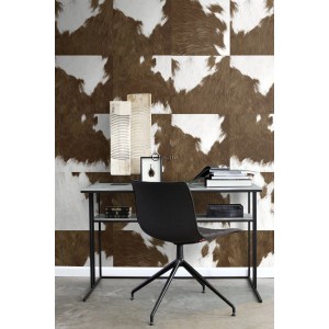 Origin Wallcoverings XXL-Vliestapete Kuhfell-Optik Braun und Weiß 50 x 900 cm