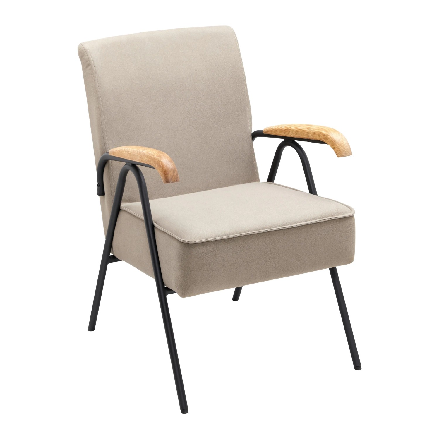 Bessagi Home Sessel Nati Beige Mikrofaser