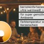Satisfire Partylichterkette mit warmweißen LED-Kugeln für Garten und Außenbereich.