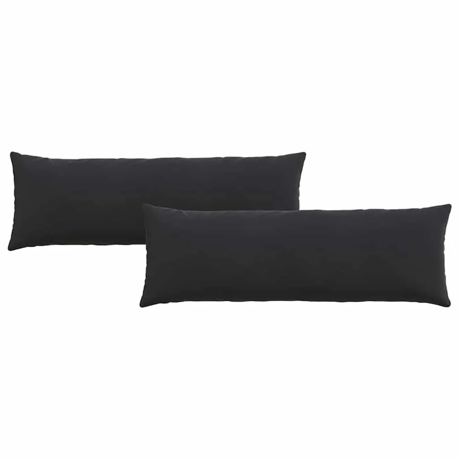 vidaXL Sofakissen 2 Stück Schwarz 120 x 40 cm Cordstoff 42013805