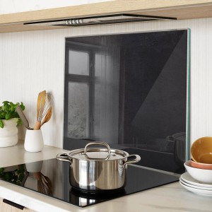 Tulup Herdabdeckplatte 60x52 cm Schneidebrett aus Glas Schutzplatte Küchenutensilien Spritzschutz Anschlagtafel