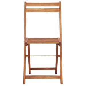 vidaXL Outdoor-Bistrostühle 2 Stk Massivholz Akazie 44012