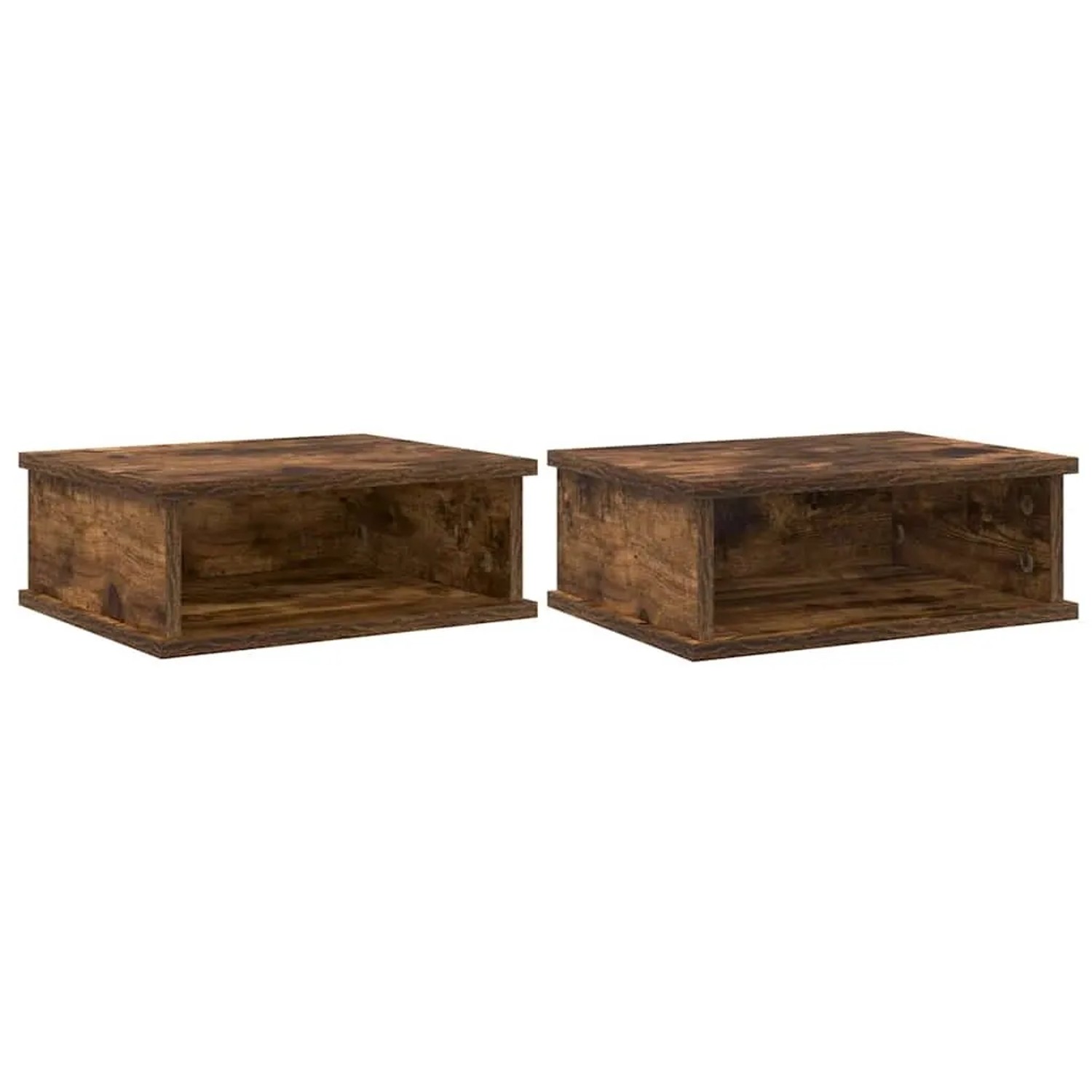 vidaXL Nachttisch 2 Stk Geräucherte Eiche 40 x 31 x 15 cm 891113 günstig online kaufen