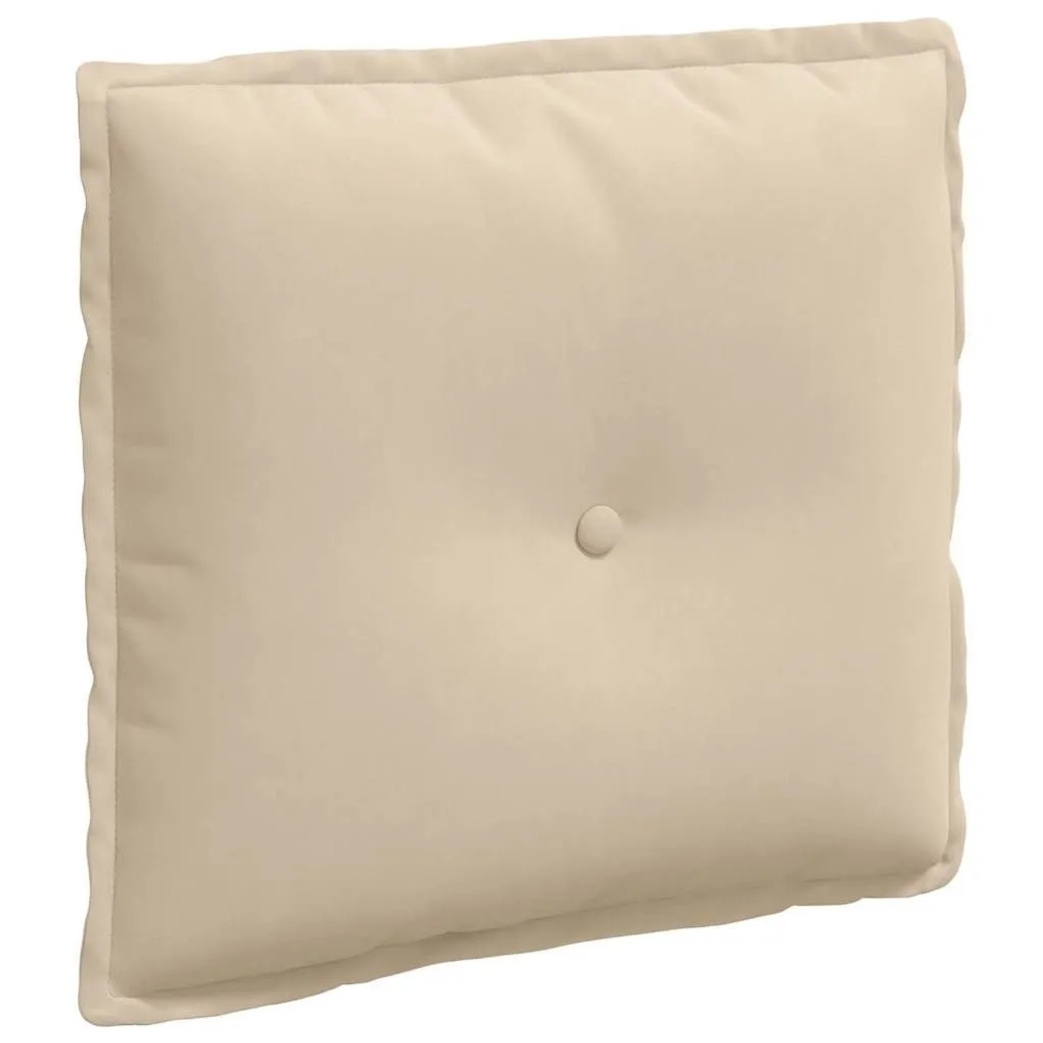 vidaXL Rückenkissen Creme 50 x 45 cm Mikrofaserstoff 42014648