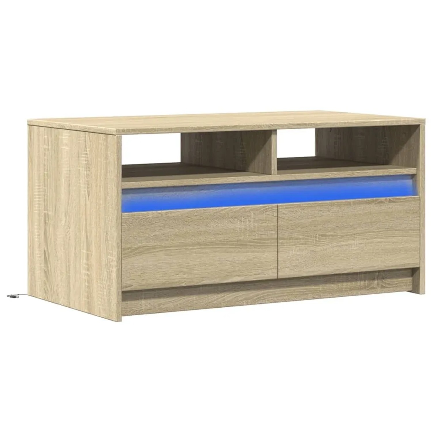 vidaXL LED-Couchtisch Sonoma-Eiche Holzwerkstoff 851993