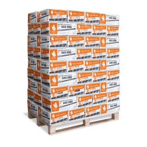 Palette Heizfuxx Holzbriketts Nestro Hartholz, 972kg, verpackt in Kartons. Brennstoff für Kamin, Ofen & Grill.