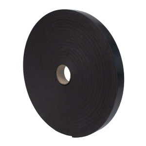 Rolle Dalsys Abdeckband, selbstklebend, 30mm breit, schwarz, für Trennwandprofile im Trockenbau.