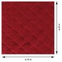 Roter Bestlivings Trockner- & Waschmaschinenbezug, 60x60 cm, Frottee mit Steppmuster.