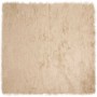 vidaXL Kunstschaffell Teppich Tafalla Beige 200 x 200 cm Polyester 42021489