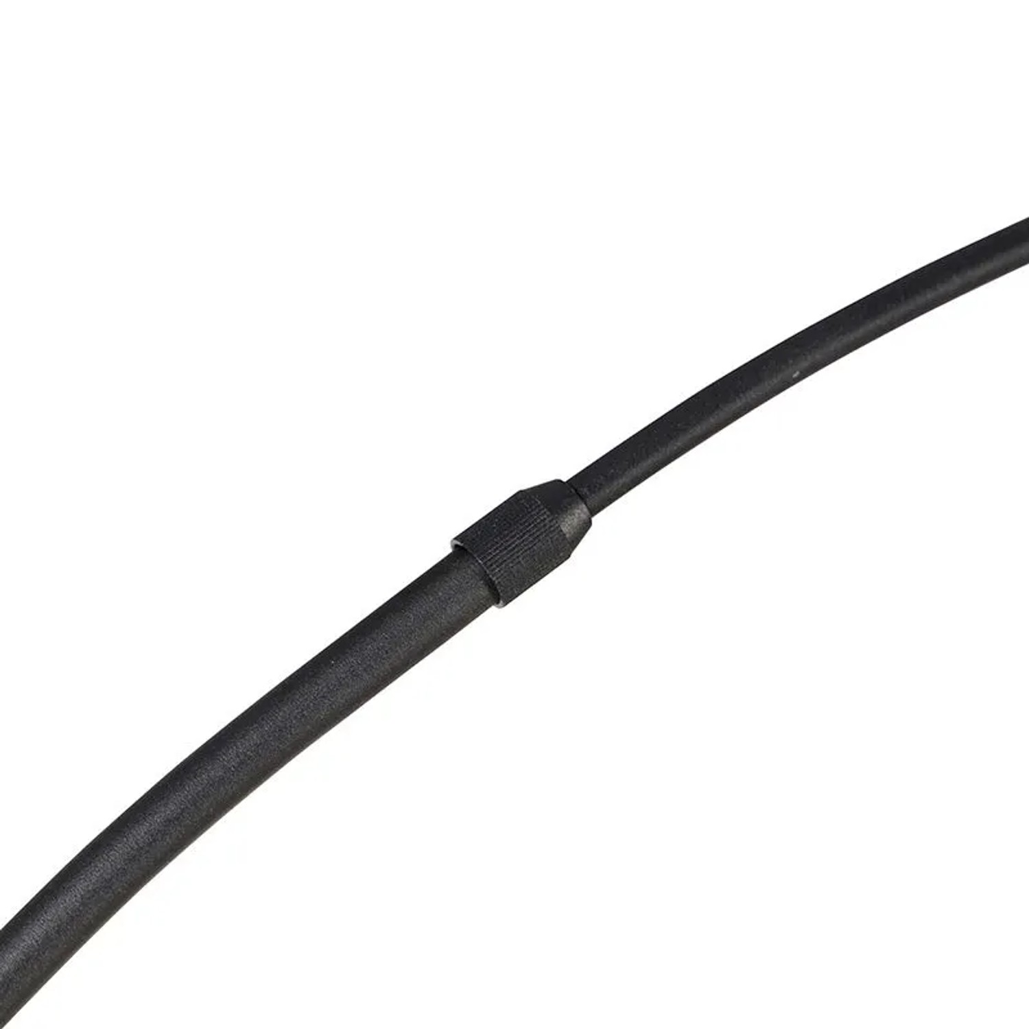 Detailaufnahme der schwarzen QAZQA Bogenlampe Arc Basic, zeigt die Verbindung des Lampenarms.