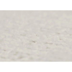 Nahaufnahme des cremefarbenen Chenille-Stoffbezugs für Esszimmerstuhl A50 II. Detailansicht der weichen, hochwertigen Textil-Oberfläche.