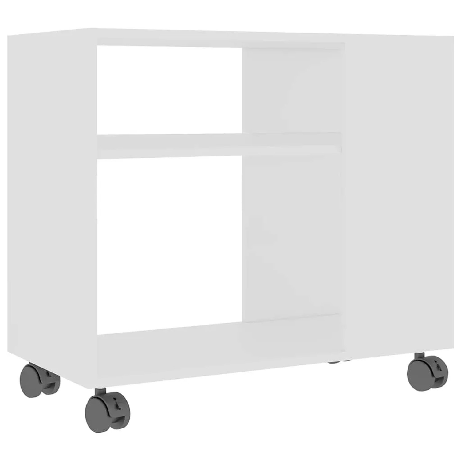 vidaXL Beistelltisch Weiß 70x35x55 cm Holzwerkstoff 802120