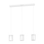 Weiße Eglo LED Pendelleuchte Chiusello-Z, 3-flammig, mit RGB/CCT Funktion und smart Steuerung.