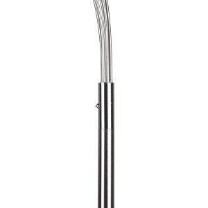 Detailaufnahme der Reality LED Stehleuchte Reed in Nickel matt. Design-Stehlampe mit fünf Leuchten.