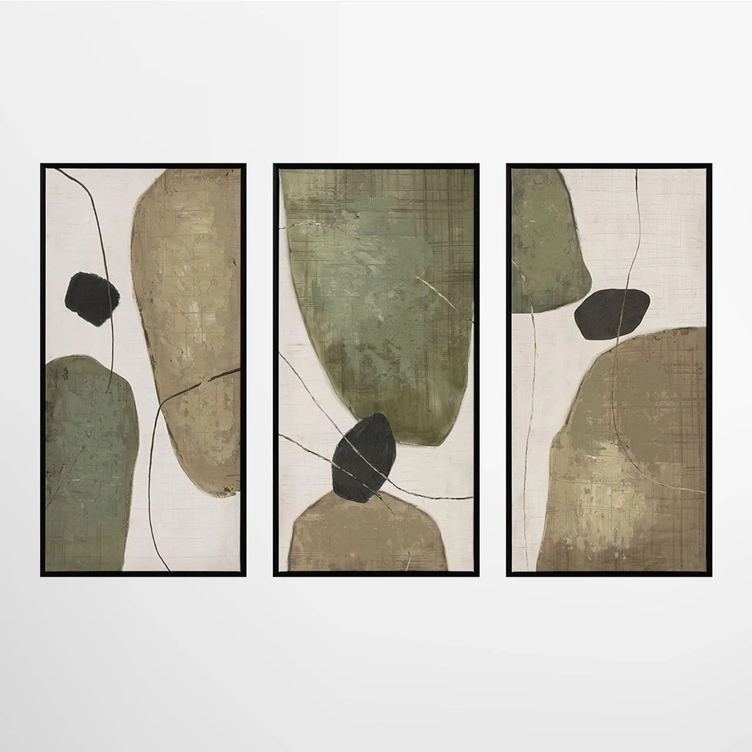 ArtUniverse Leinwandbild Soft Natural Geometry II 70 x 105 cm