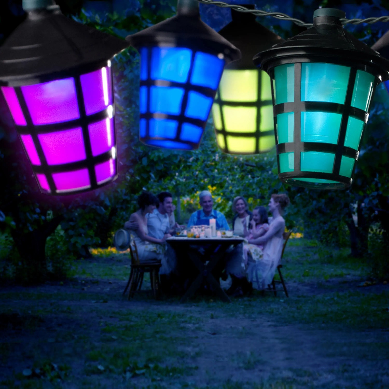 Konstsmide Lichterkette Lampions Bunt Outdoor LED 24 V IP44 20 Stück kaufen bei OBI