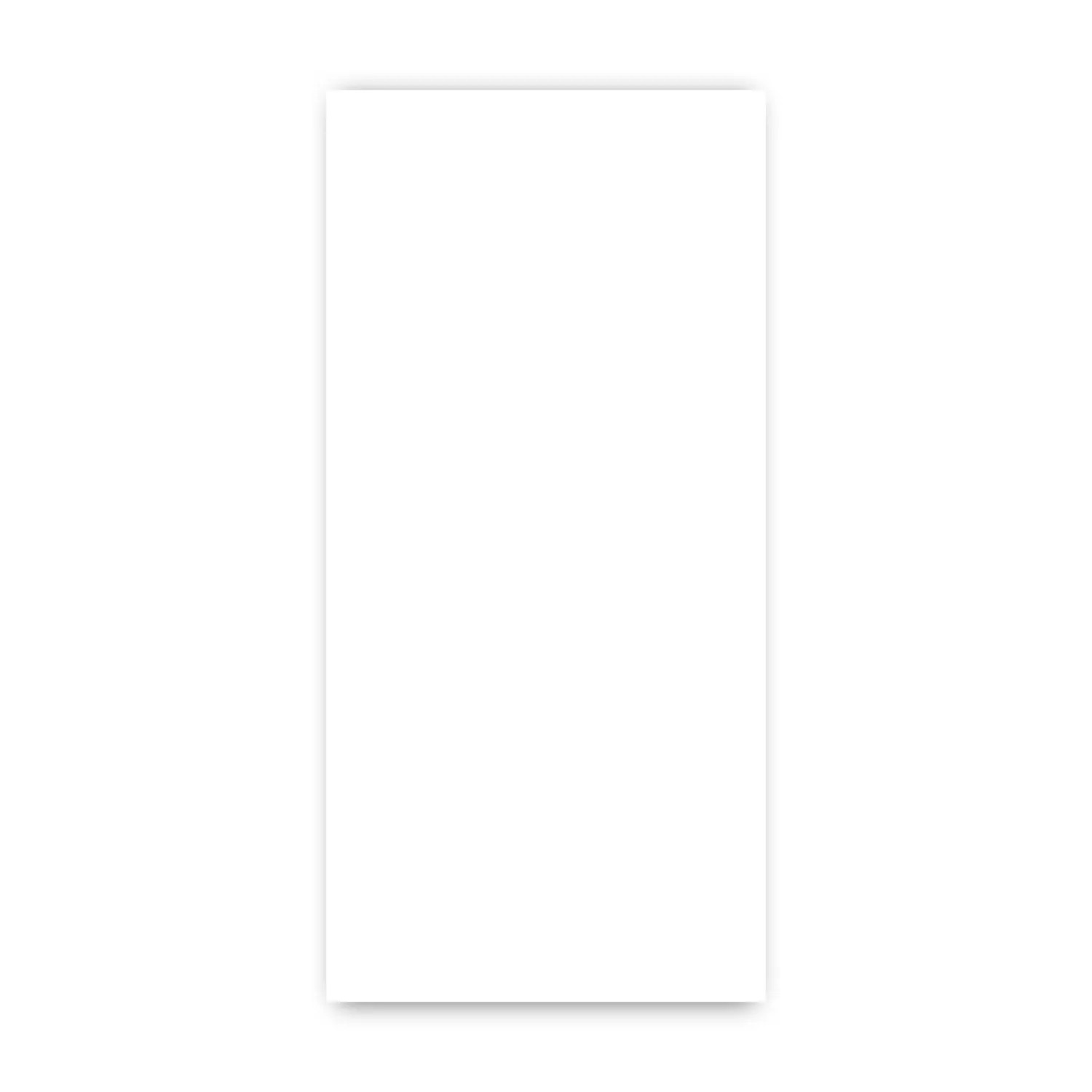 Walllux Duschrückwand Weiss Alu-Verbund 3 mm 100 x 210 cm