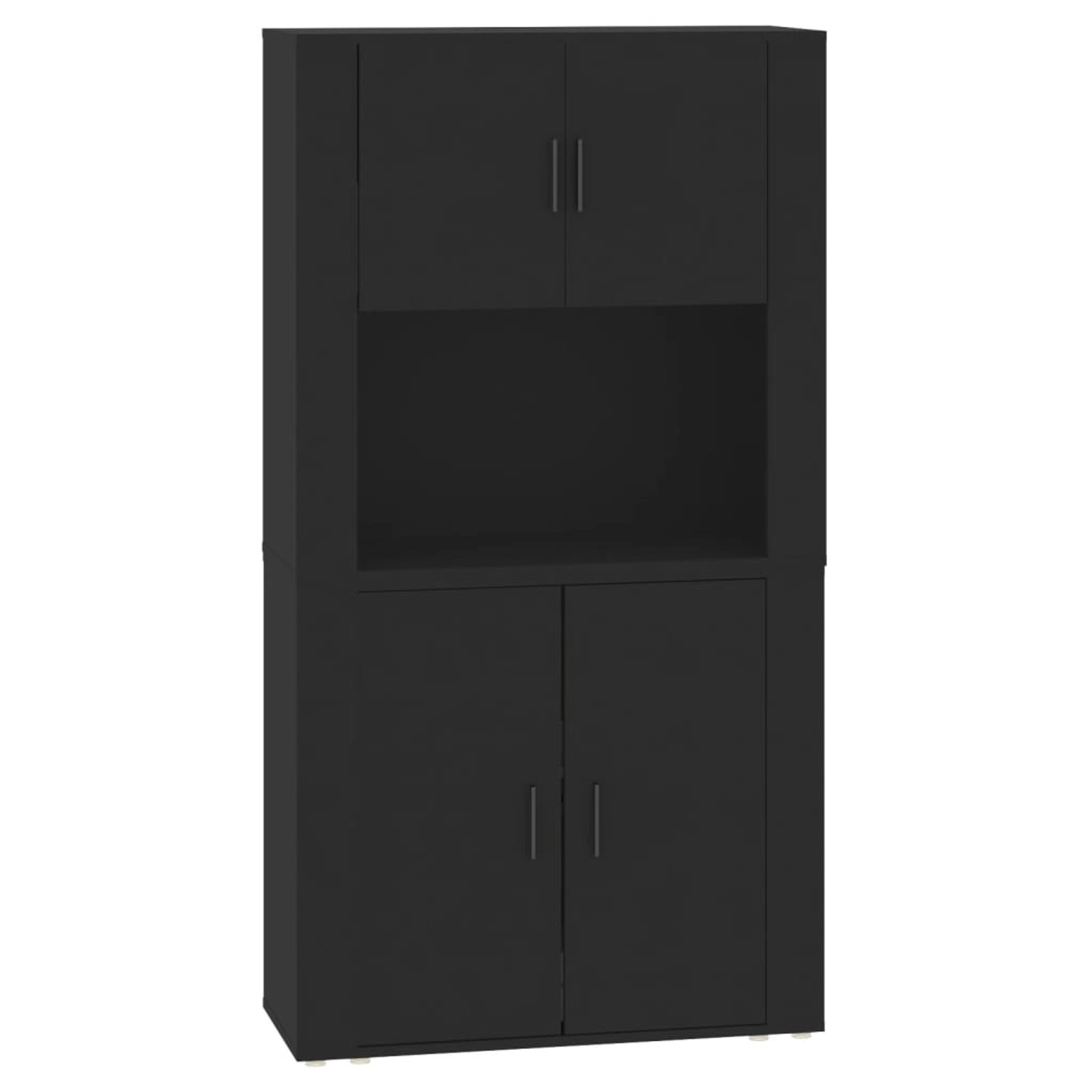 vidaXL Highboard Schwarz Holzwerkstoff 3185352 günstig online kaufen
