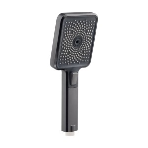 Schöner Wohnen Handbrause Verina im Industrial-Look, eckig und mit Wassersparfunktion.