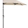 Schneider Balkonschirm, 150x150 cm, Natur, mit Kurbel. Ideal für kleine Balkone.