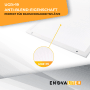 Detailaufnahme des blendfreien ENOVALITE LED Panel 60x60 cm, ideal für Bildschirmarbeitsplätze.
