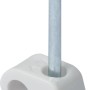 Weiße Expressschelle mit Nagel für Kabelbefestigung (Ø 4-7 mm).