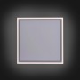 Quadratische, dimmbare LED-Deckenleuchte Edging in Weiß, 46,4x46,4 cm.