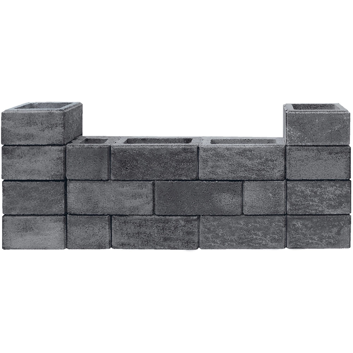 Diephaus Mauer Canta Halbstein Quarzit, graue Mauersteine für Beet, Garten oder Grundstück.