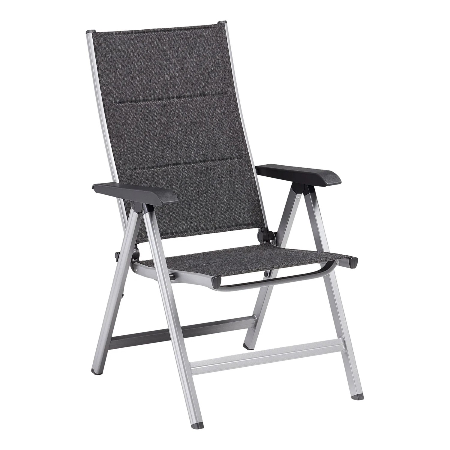 Kettler Multipositionssessel Basic Plus Padded Silber-Anthrazit