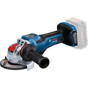 Bosch Professional Akku-Winkelschleifer GWX 18V-15 PSC Solo, blau/schwarz, mit X-LOCK System.