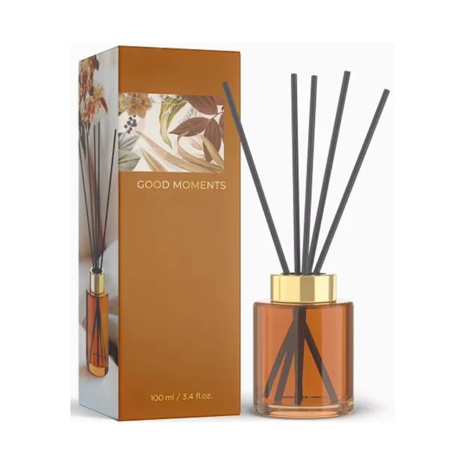 Dekohelden24 Hochwertiger Luxus Raumerfrischer Raumduft Diffuser Aroma Lufterfrischer Pfirsischduft L/B/H 7 x 7 x 20 cm