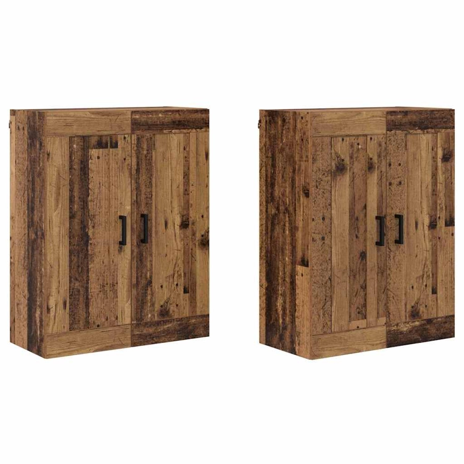 vidaXL Wandmontierte Schränke 2 Stk Altholz 69,5 x 34 x 90 cm 3415563 günstig online kaufen