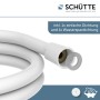 Schütte Brauseschlauch, 150 cm, weiß matt, mit Dichtungen für flexiblen Einsatz im Bad.