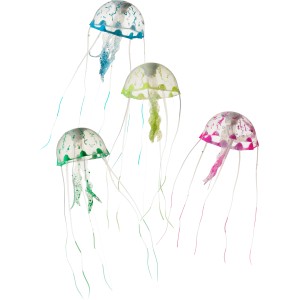 Dekorative Ebi Qualle, 18 cm, für Aquarien in verschiedenen Farben.