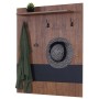 MCW Wandgarderobe A27 mit 5 Haken, Hutablage und Holzoptik. Praktisches Garderobenpaneel für den Flur.