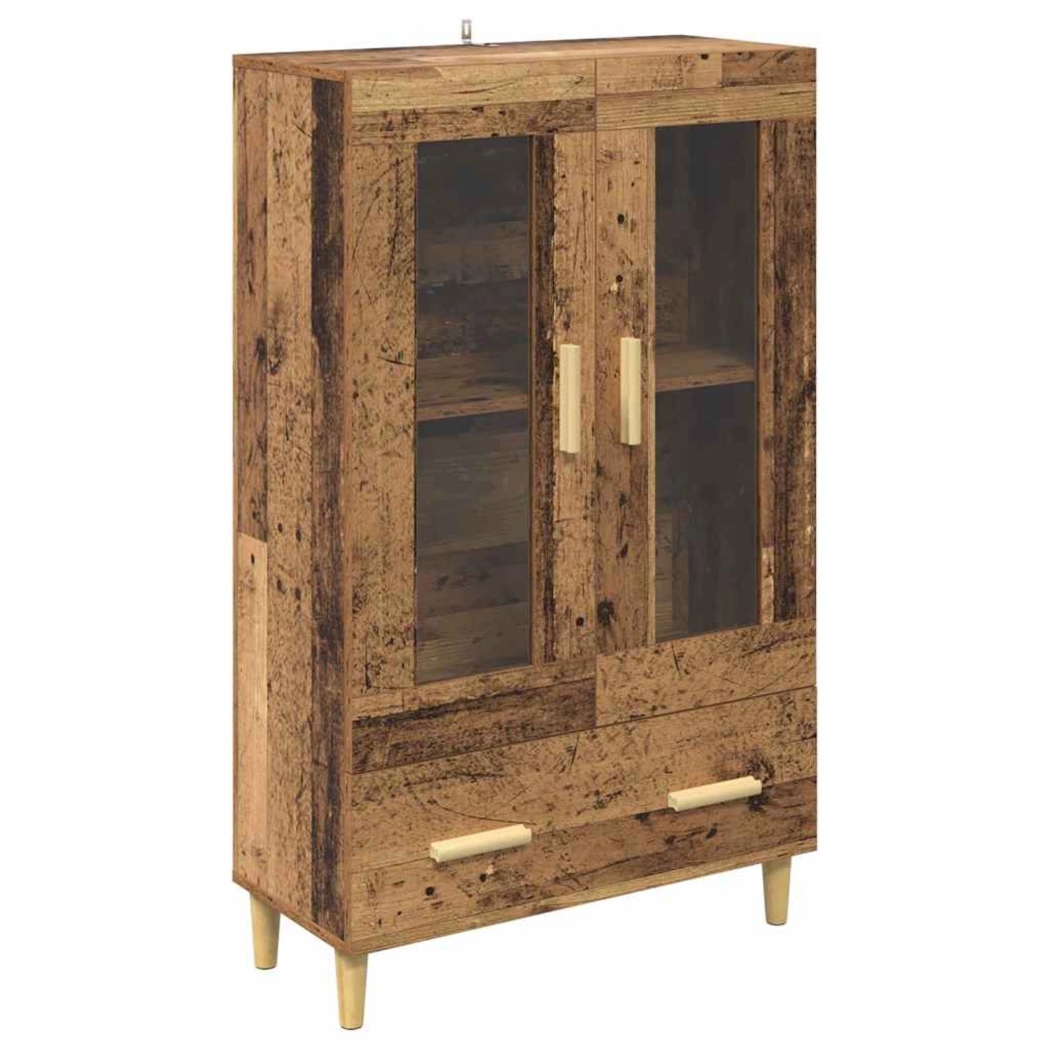 vidaXL Highboard mit Schubladen Altholz 70 x 31 x 115 cm Holzwerkstoff 8808 günstig online kaufen