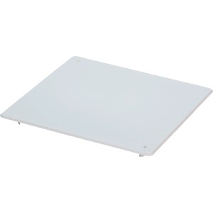 Weißer PVC Randdeckel 230x230x3 mm für Unterputzdosen.