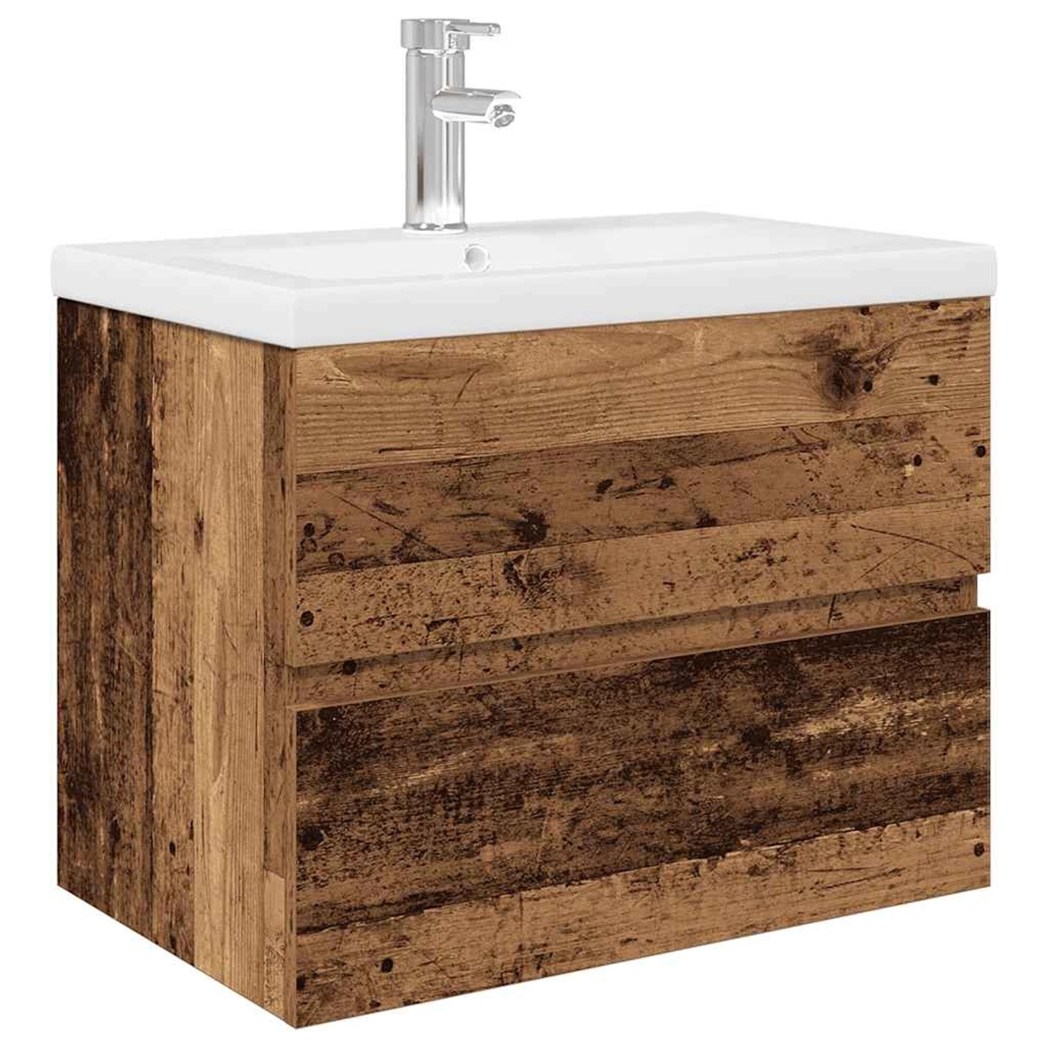 vidaXL Waschbeckenunterschrank mit Einbaubecken und Wasserhahn 3328931 günstig online kaufen