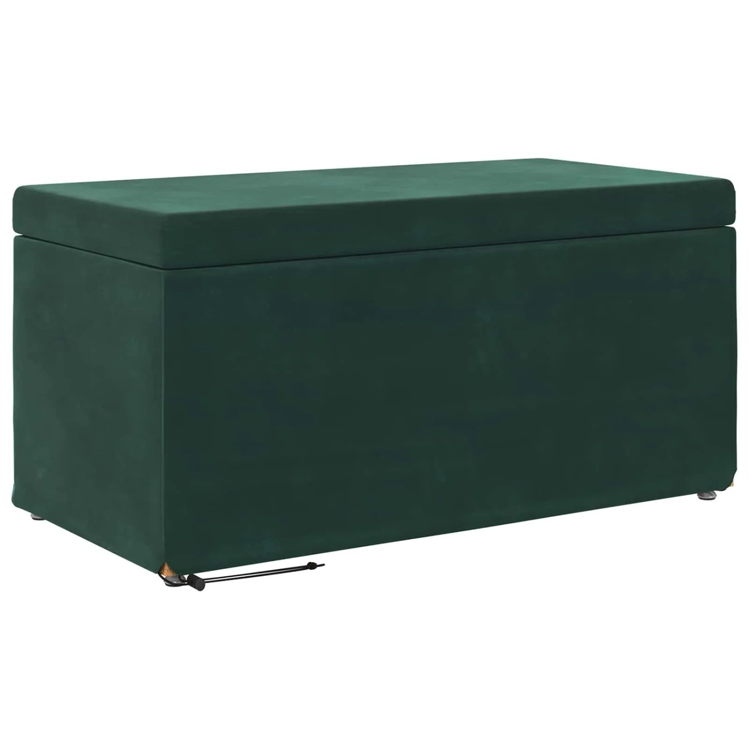 vidaXL Hocker Dunkelgrün 81 x 41 x 40 cm Samt und Engineering Holz 876782