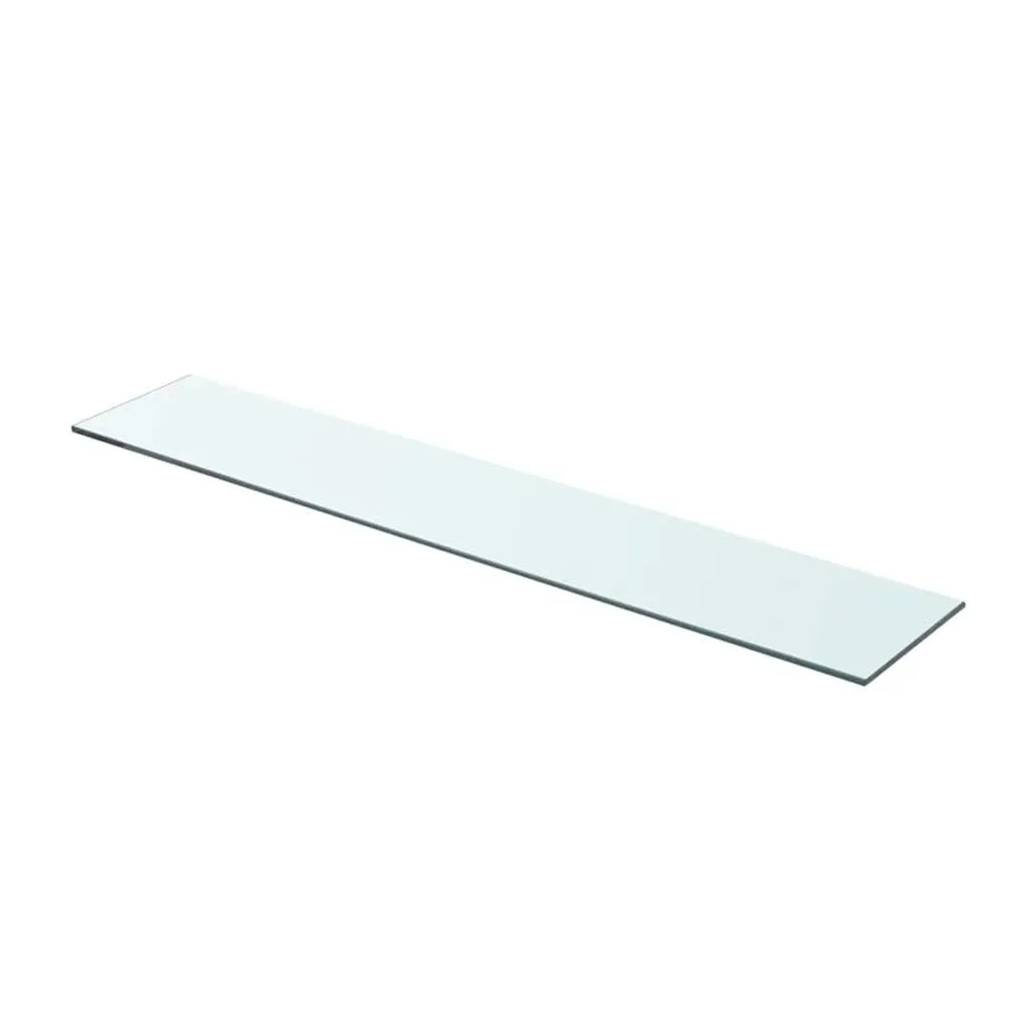 vidaXL Regalboden Glas Transparent 80x15 cm 243833