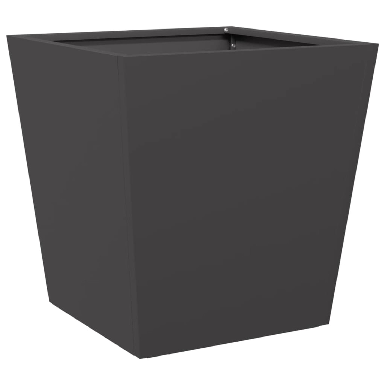 vidaXL Pflanzkübel Schwarz 40x40x40 cm Stahl 851052 günstig online kaufen